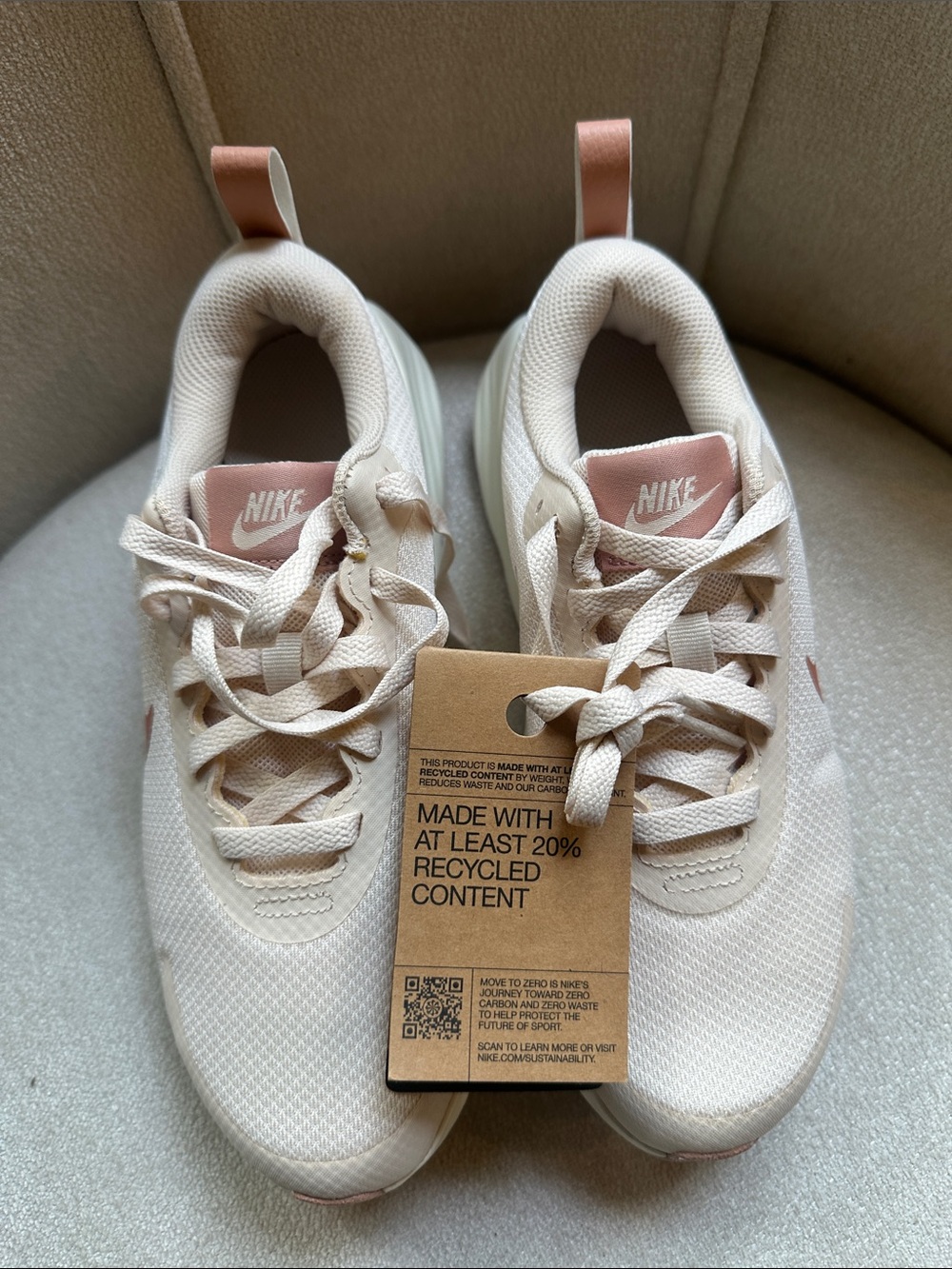Nike Women’s Cream & Blush Lightweight Sneakers